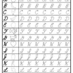 FREE Cursive Uppercase Letter Tracing Worksheets Cursive Writing