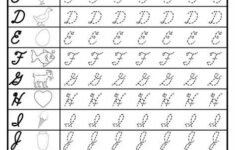 FREE Cursive Uppercase Letter Tracing Worksheets Cursive Writing