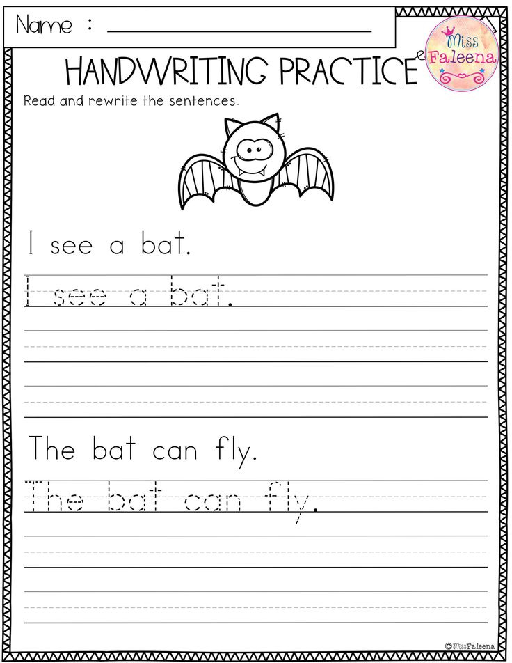 Free Handwriting Practice Handwriting Worksheets For Kids 