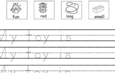 Free Kindergarten Worksheets Writing Thekidsworksheet
