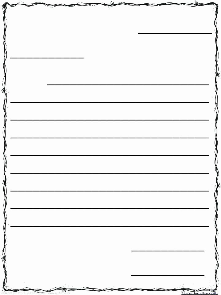 Free Letter Writing Template Elegant 48 Pretty Letter Writing Paper In 