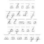 Free Lowercase Letter Worksheets Free Cursive Handwriting Worksheet