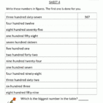 Free Place Value Worksheets Reading And Writing 3 Digit Numbers