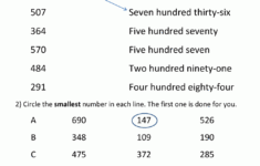 Free Place Value Worksheets Reading And Writing 3 Digit Numbers