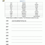 Free Place Value Worksheets Reading And Writing 3 Digit Numbers