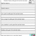 Free Printable 1st Grade Handwriting Worksheets Learning How To Read