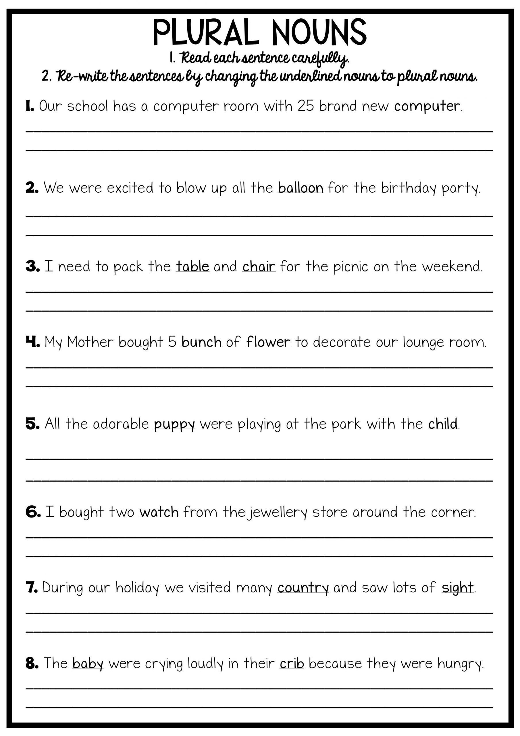 Free Printable 6th Grade Writing Worksheets Learning How To Read