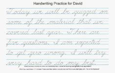 Free Printable Cursive Writing Worksheets For 4Th Grade Printable