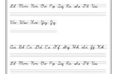 Free Printable Cursive Writing Worksheets For 4Th Grade Printable