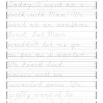 Free Printable Cursive Writing Worksheets For 4Th Grade Printable