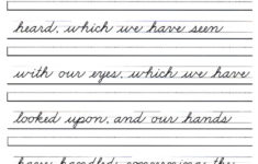 Free Printable Handwriting Practice Sheets For Preschool Kindergarten