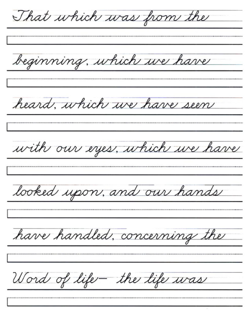 Printable Handwriting Worksheets For Adults | Writing Worksheets