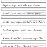 Free Printable Handwriting Practice Sheets For Preschool Kindergarten