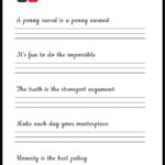 Free Printable Handwriting Practice Worksheets For Adults PDF