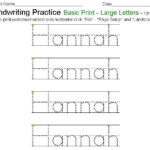 Free Printable Kindergarten Name Writing Worksheets Handwriting