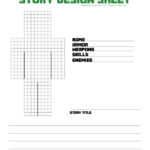 Free Printable Minecraft Character Story Design Sheet Pepper Scraps