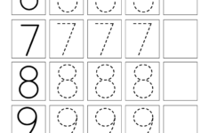 Free Printable Practice Writing Numbers Worksheet For Kindergarten