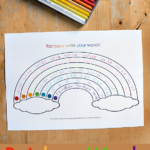 Free Printable Rainbow Writing Sheets NurtureStore