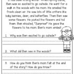 Free Printable Reading Comprehension Worksheets For 2nd Graders