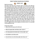 Free Printable Reading Comprehension Worksheets For 3Rd Grade Free