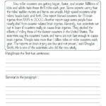 Free Printable Summarizing Worksheets 4Th Grade Free Printable