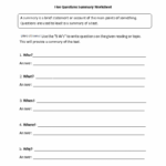 Free Printable Summarizing Worksheets 4Th Grade Lexia S Blog