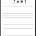 Free Printable To Practice Writing Your Names For Preschool Pre K Or