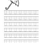 Free Printable Tracing Letter U Worksheets For Preschool Tracing
