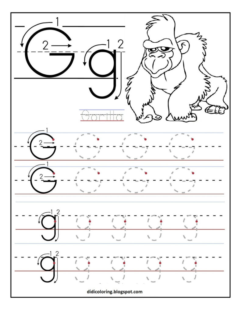 Gt Writing Sheet.pdf G Writing Worksheet | Writing Worksheets