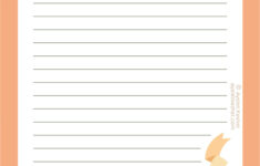 Free Printable Writing Paper Letter Paper stationery With Cute An