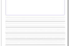 Free Printable Writing Paper With Picture Box Free Printable