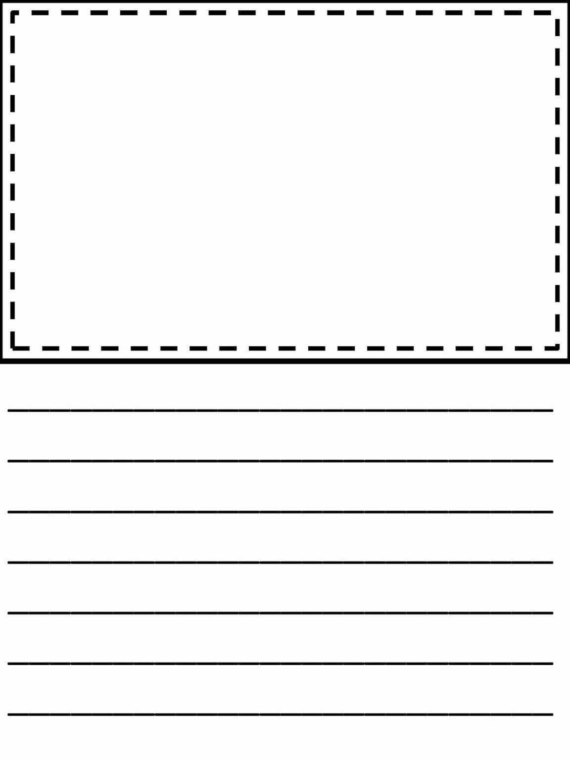 Box Writing Example Writing Template With Picture Box | Writing Worksheets