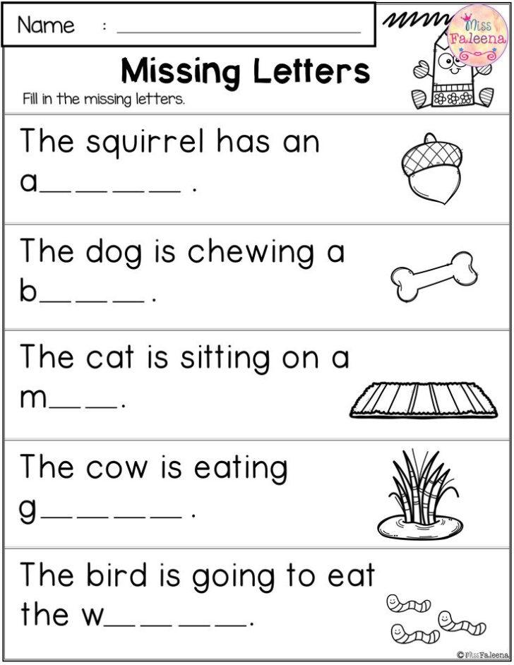 First Grade Reading And Writing Worksheets