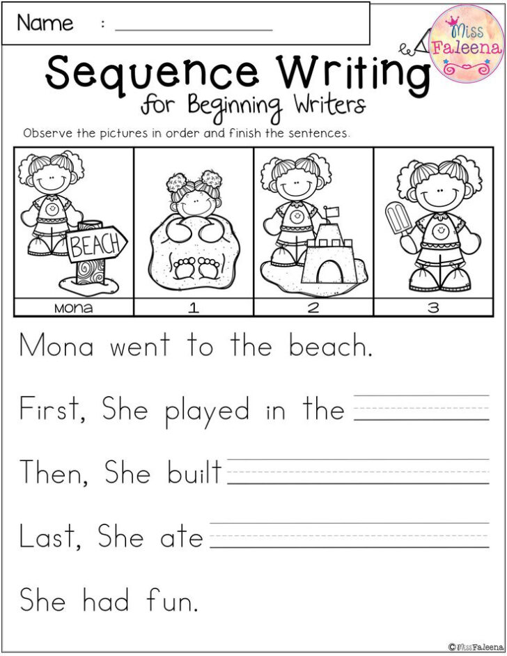Writing Sequencing Worksheets