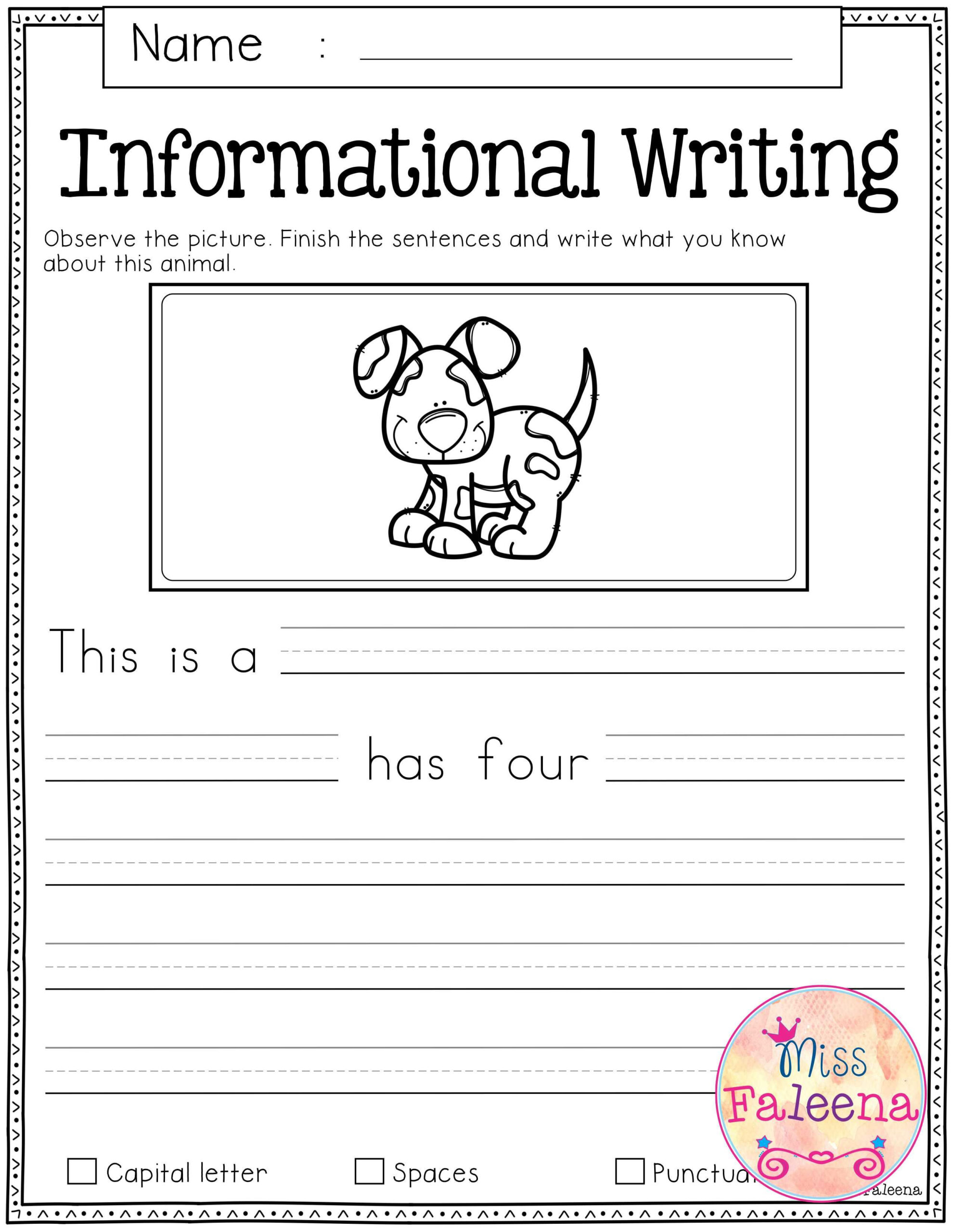 Free Writing Prompts First Grade Writing First Grade Writing Prompts ...