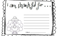 Fun For First Make An I Am Thankful List