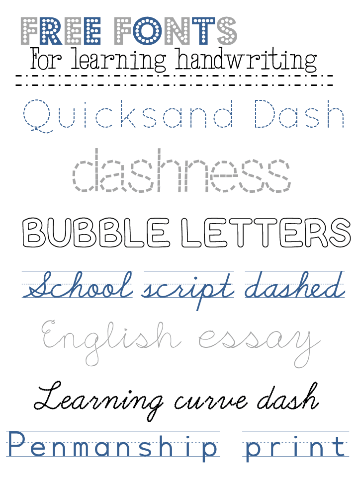 Grits Giggles Free Font February Handwriting Practice