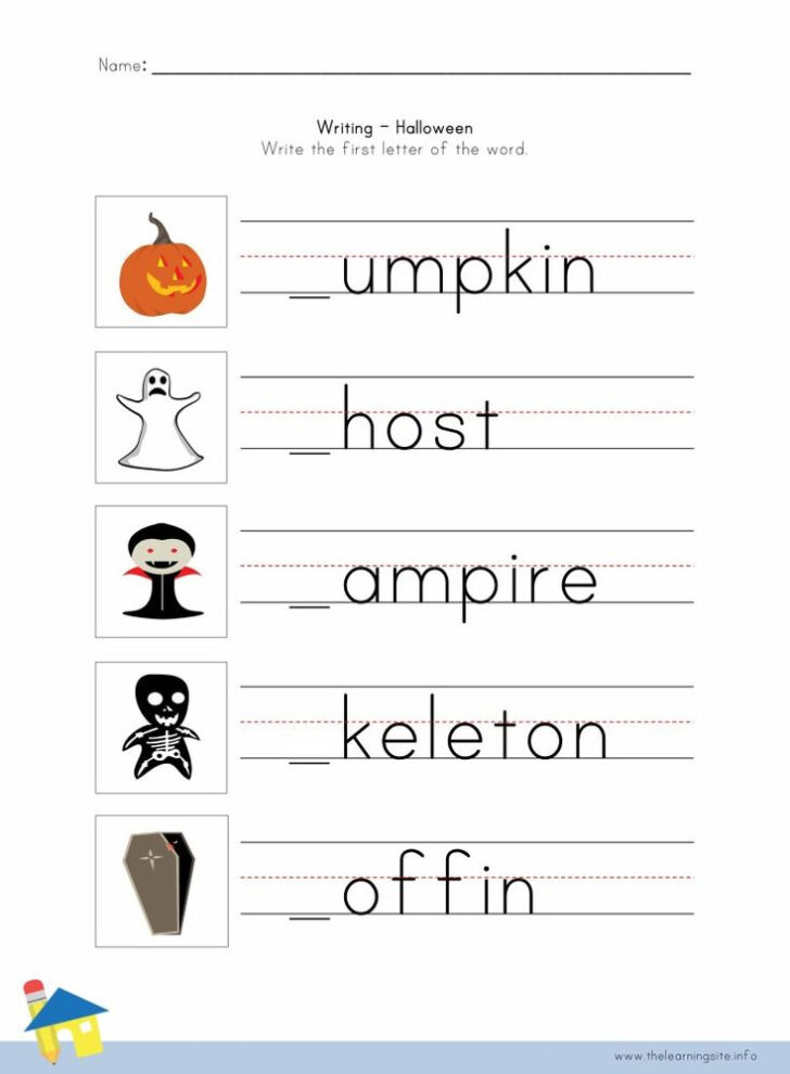 Halloween Writing Worksheets