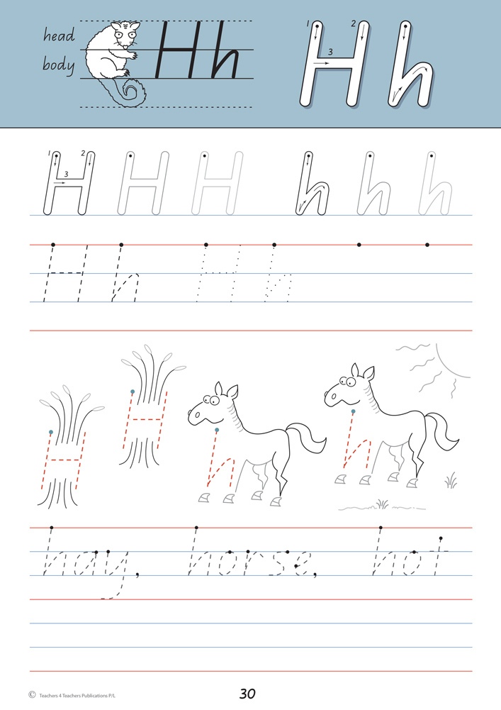 Handwriting Sheets Year 1