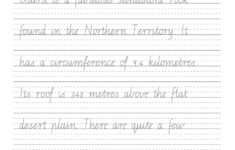 Handwriting Conventions VIC Year 4 Teachers 4 Teachers Educational