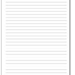 Handwriting Paper Inside Blank Letter Writing Template For Kids