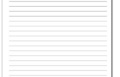 Handwriting Paper Inside Blank Letter Writing Template For Kids