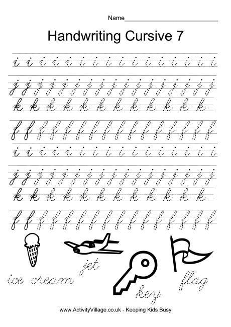 Handwriting Practice Cursive 7 Cursive Practice Cursive Handwriting 