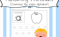 Handwriting Practice For Kids Free Download Of Alphabet