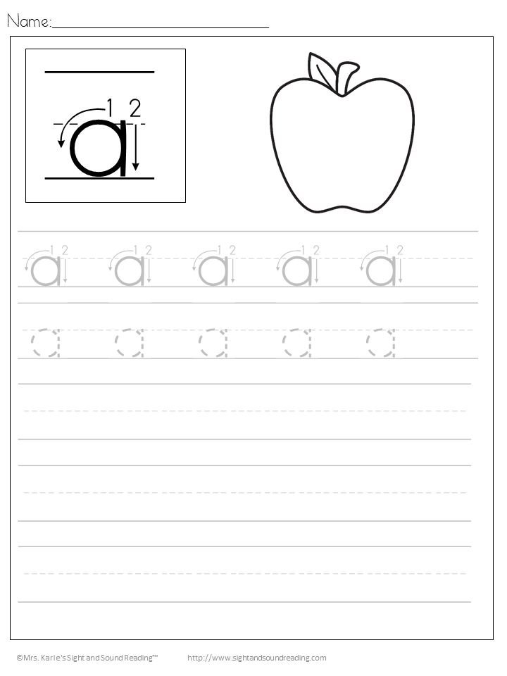 Handwriting Practice For Kids Free Download Of Alphabet 