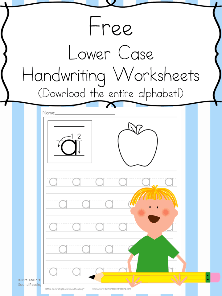 Handwriting Practice For Kids Free Download Of Alphabet 