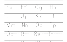 Handwriting Practice Letter A Through Z Uppercase Lowercase Free