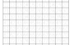 Handwriting Worksheet Numbers 1 100 In 2020 100 Chart Printable