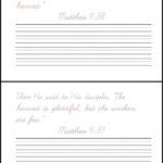 Harvest Bible Verses Print And Cursive Writing Practice Ministry To