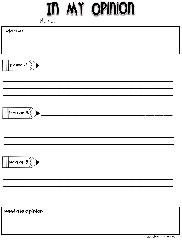 How To Write An Opinion Paper 4th Grade